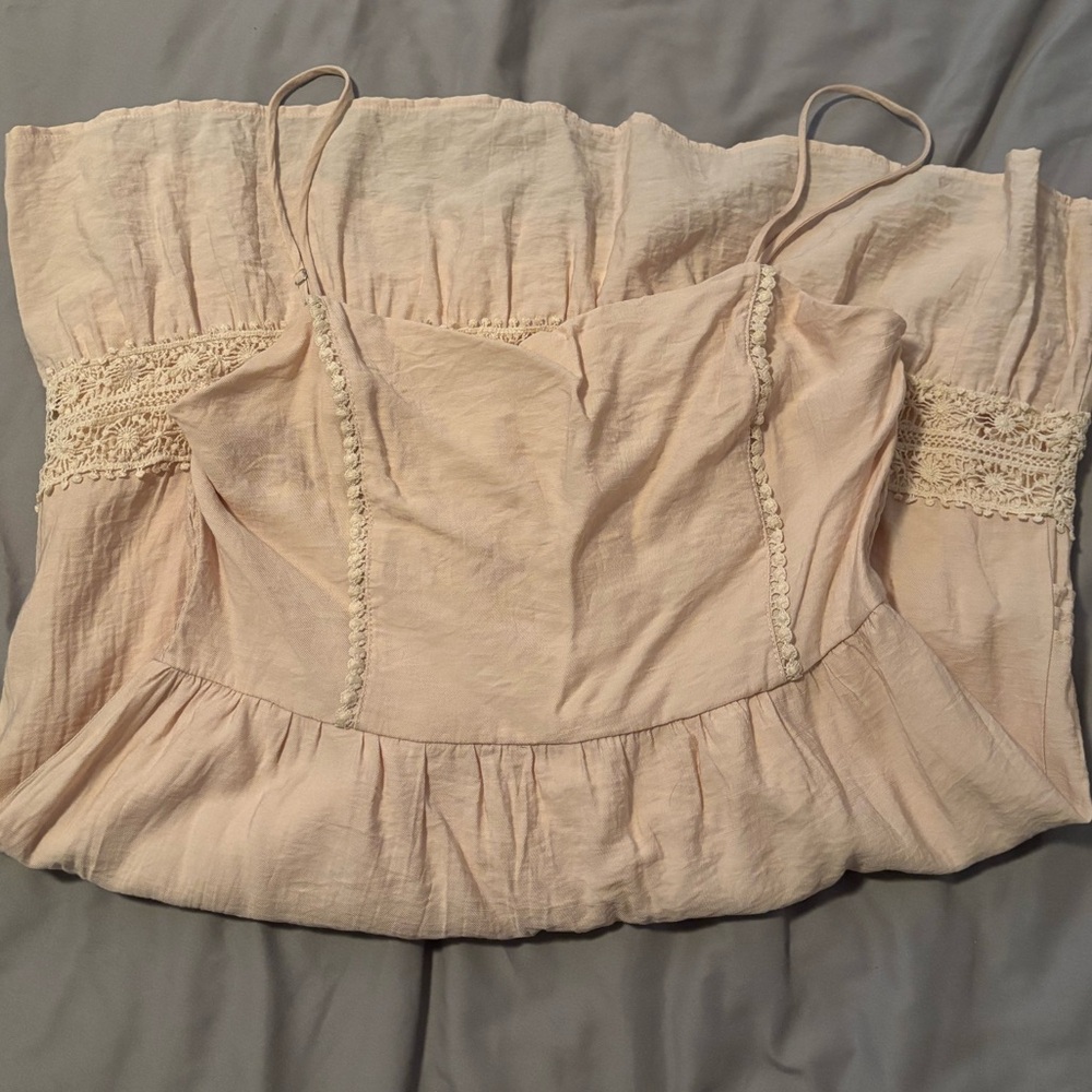 Beige Mini Dress